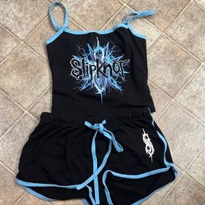 Dolls Kill Slipknot Sleepwear Set tank shorts